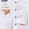 Рубашка школьная oversize для девочки с коротким рукавом