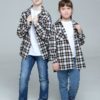 Детская рубашка в клетку