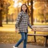 Детская рубашка в клетку
